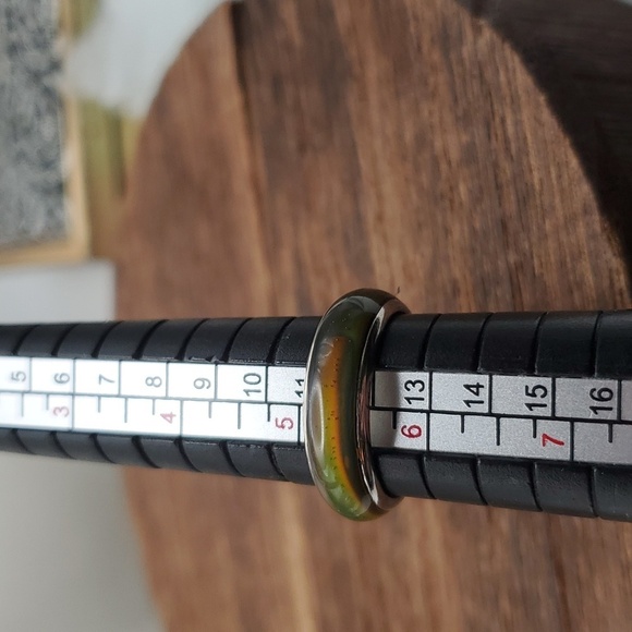 1970 sparkle mood ring size 5.5 collectible R338 - Picture 3 of 4